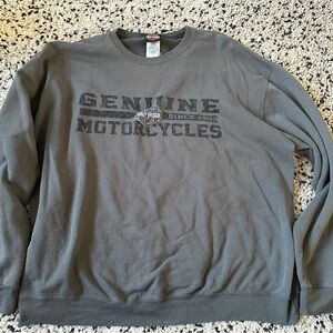 Harley-Davidson Genuine Motorcycles Gray Crewneck Sweater size XL